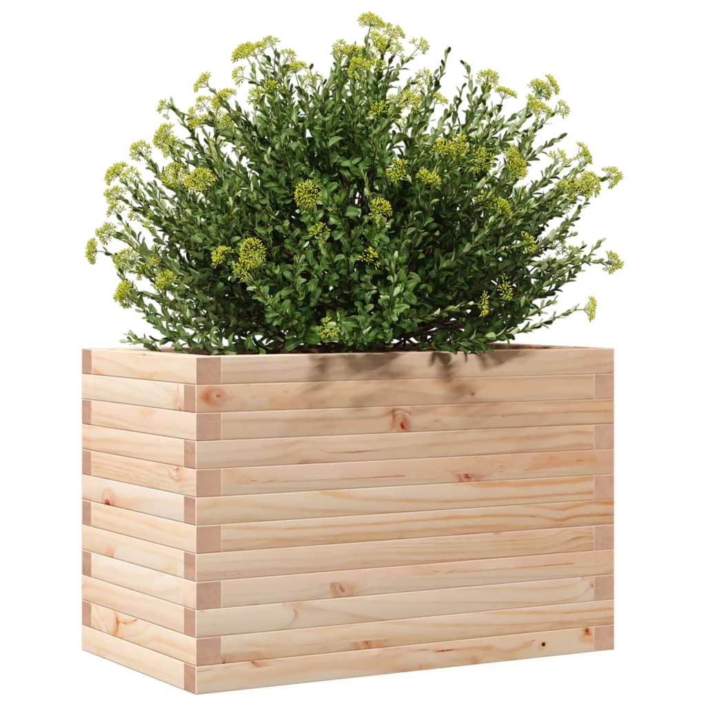 vidaXL Donica ogrodowa, 70x40x45,5 cm, lite drewno sosnowe