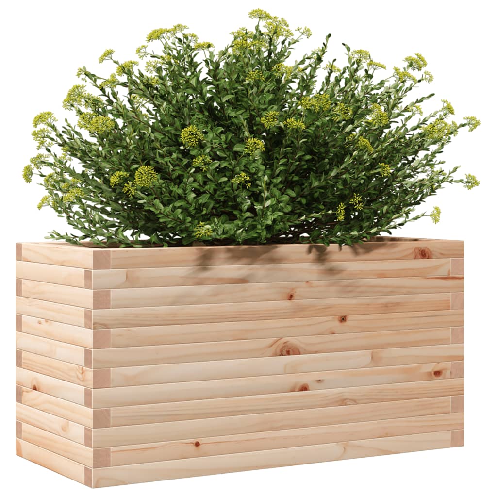 vidaXL Donica ogrodowa, 90x40x45,5 cm, lite drewno sosnowe