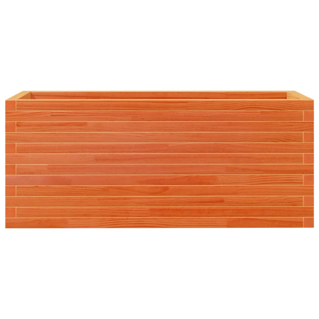 vidaXL Donica ogrodowa, woskowy brąz, 110x40x45,5 cm, drewno sosnowe