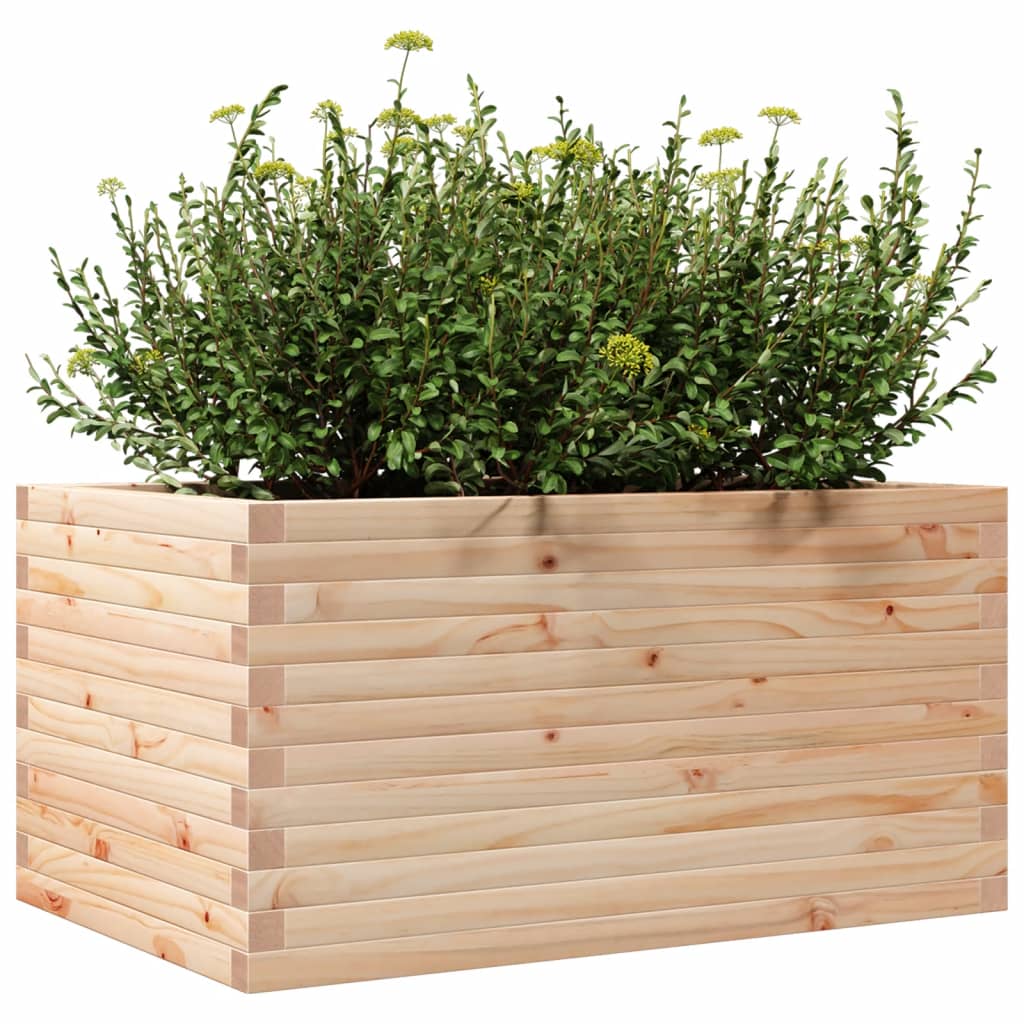 vidaXL Donica ogrodowa, 90x60x45,5 cm, lite drewno sosnowe