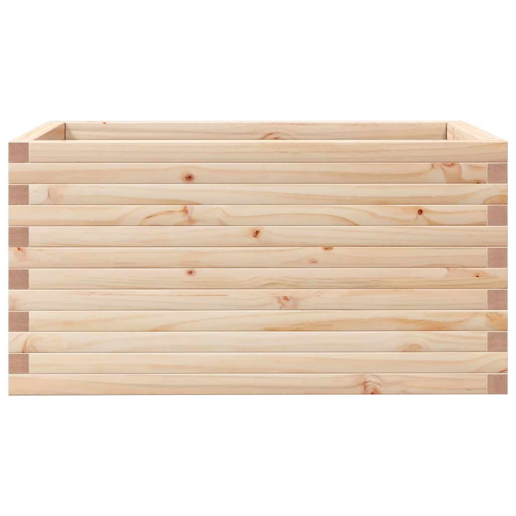 vidaXL Donica ogrodowa, 90x60x45,5 cm, lite drewno sosnowe