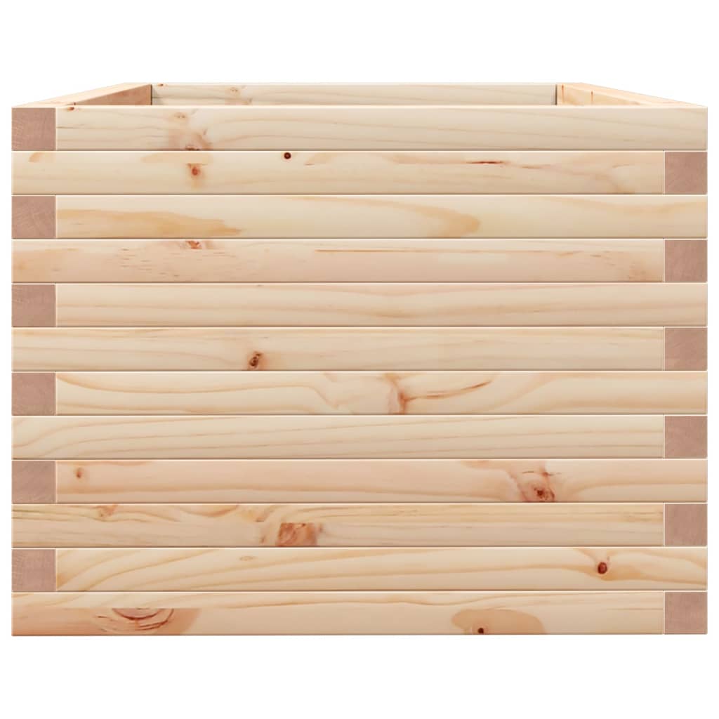 vidaXL Donica ogrodowa, 90x60x45,5 cm, lite drewno sosnowe
