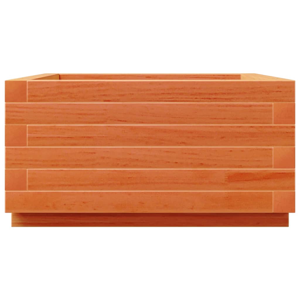 vidaXL Donica ogrodowa, woskowy brąz, 50x50x26,5 cm, drewno sosnowe