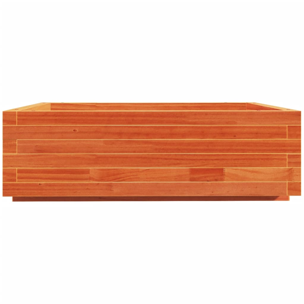 vidaXL Donica ogrodowa, woskowy brąz, 80x80x26,5 cm, drewno sosnowe