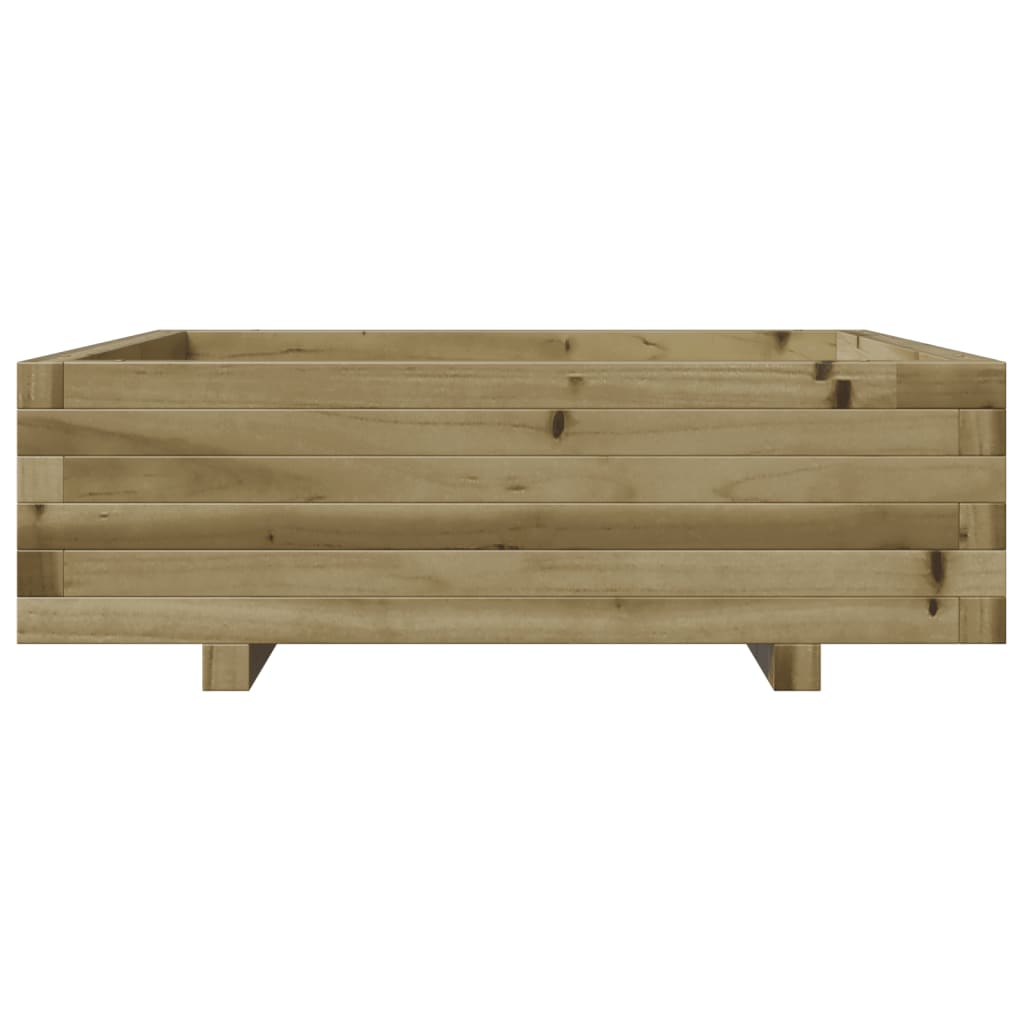 vidaXL Donica ogrodowa, 80x80x26,5 cm, impregnowane drewno sosnowe