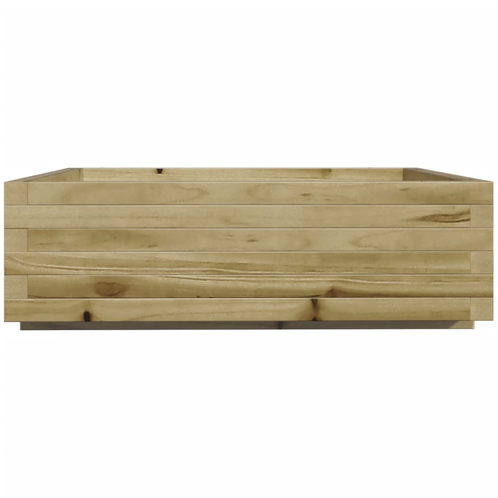 vidaXL Donica ogrodowa, 80x80x26,5 cm, impregnowane drewno sosnowe