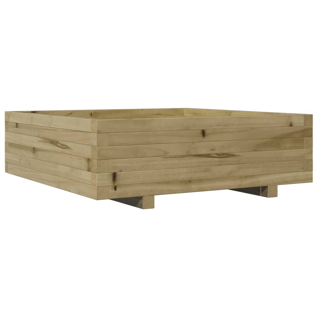 vidaXL Donica ogrodowa, 80x80x26,5 cm, impregnowane drewno sosnowe