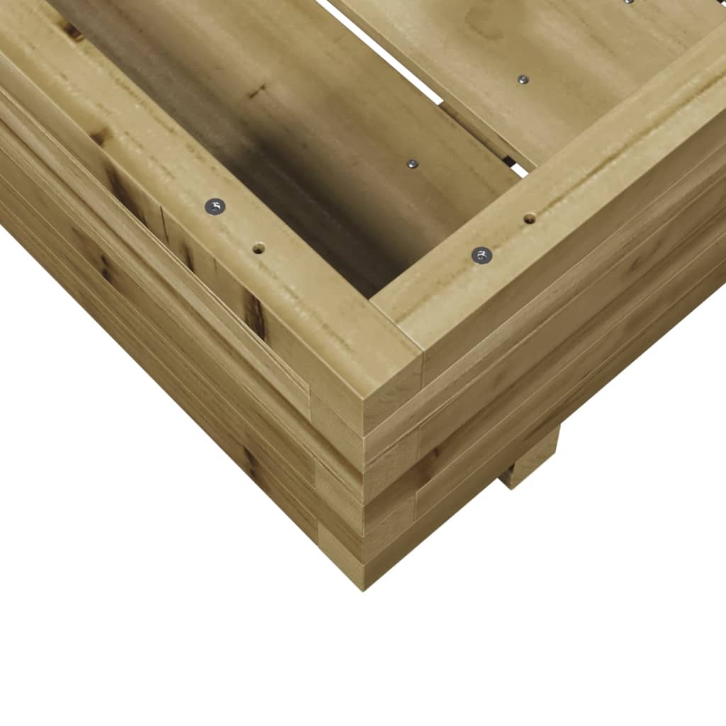 vidaXL Donica ogrodowa, 80x80x26,5 cm, impregnowane drewno sosnowe