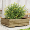 vidaXL Donica ogrodowa, 80x80x26,5 cm, impregnowane drewno sosnowe