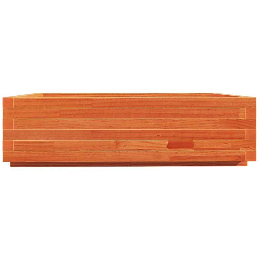 vidaXL Donica ogrodowa, woskowy brąz, 90x90x26,5 cm, drewno sosnowe