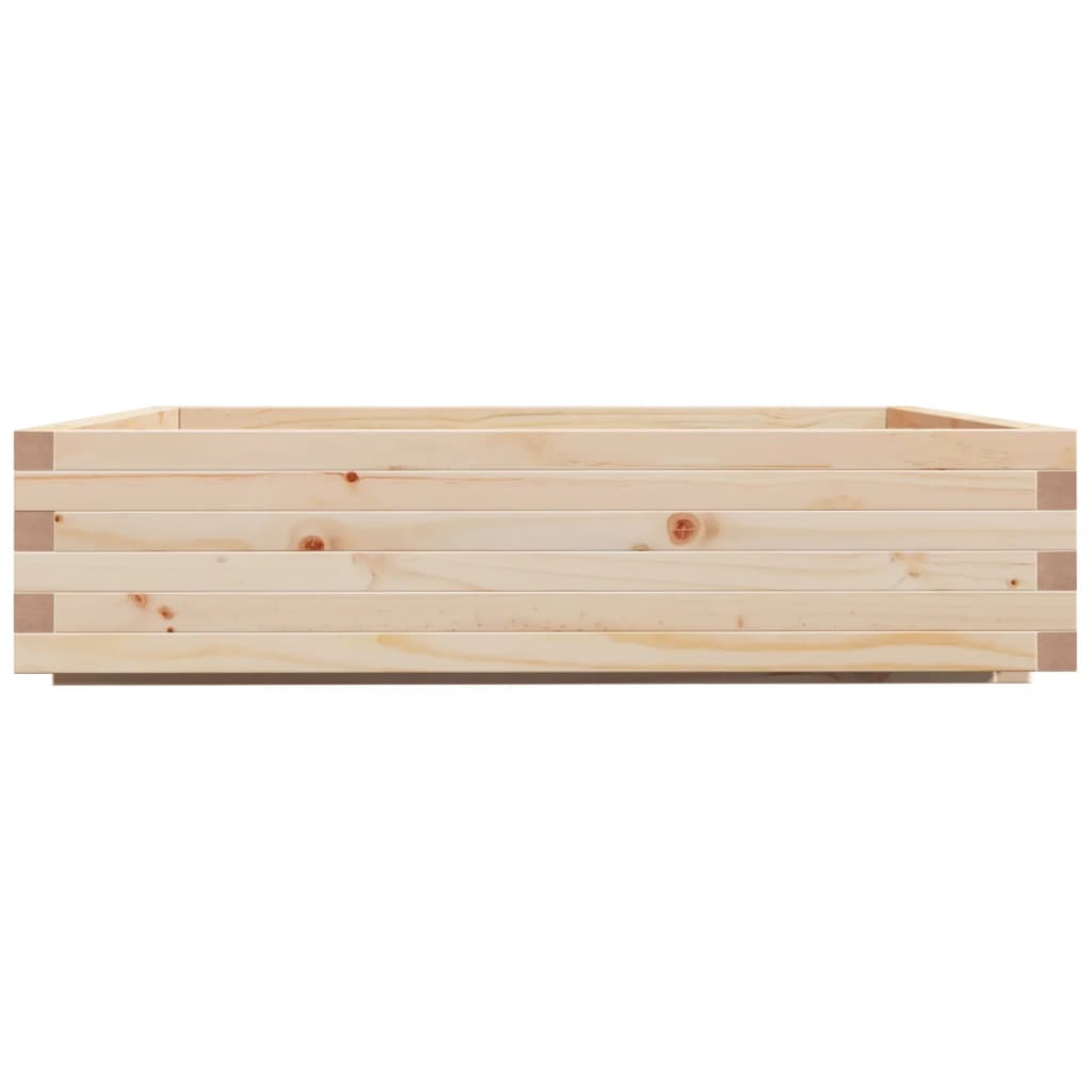 vidaXL Donica ogrodowa, 100x100x26,5 cm, lite drewno sosnowe
