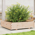 vidaXL Donica ogrodowa, 100x100x26,5 cm, lite drewno sosnowe