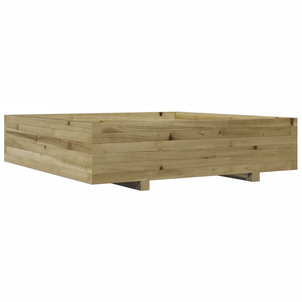 vidaXL Donica ogrodowa, 100x100x26,5 cm, impregnowane drewno sosnowe