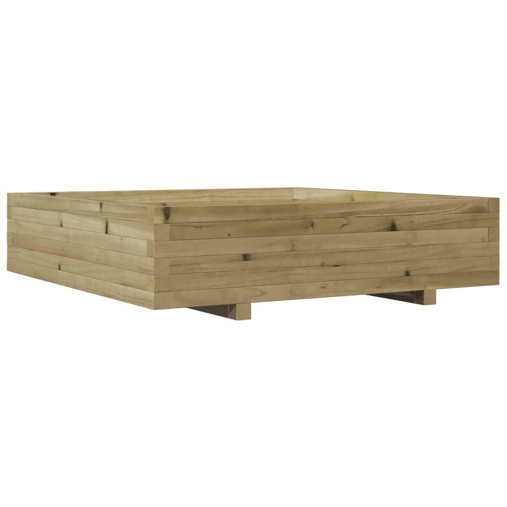 vidaXL Donica ogrodowa, 100x100x26,5 cm, impregnowane drewno sosnowe
