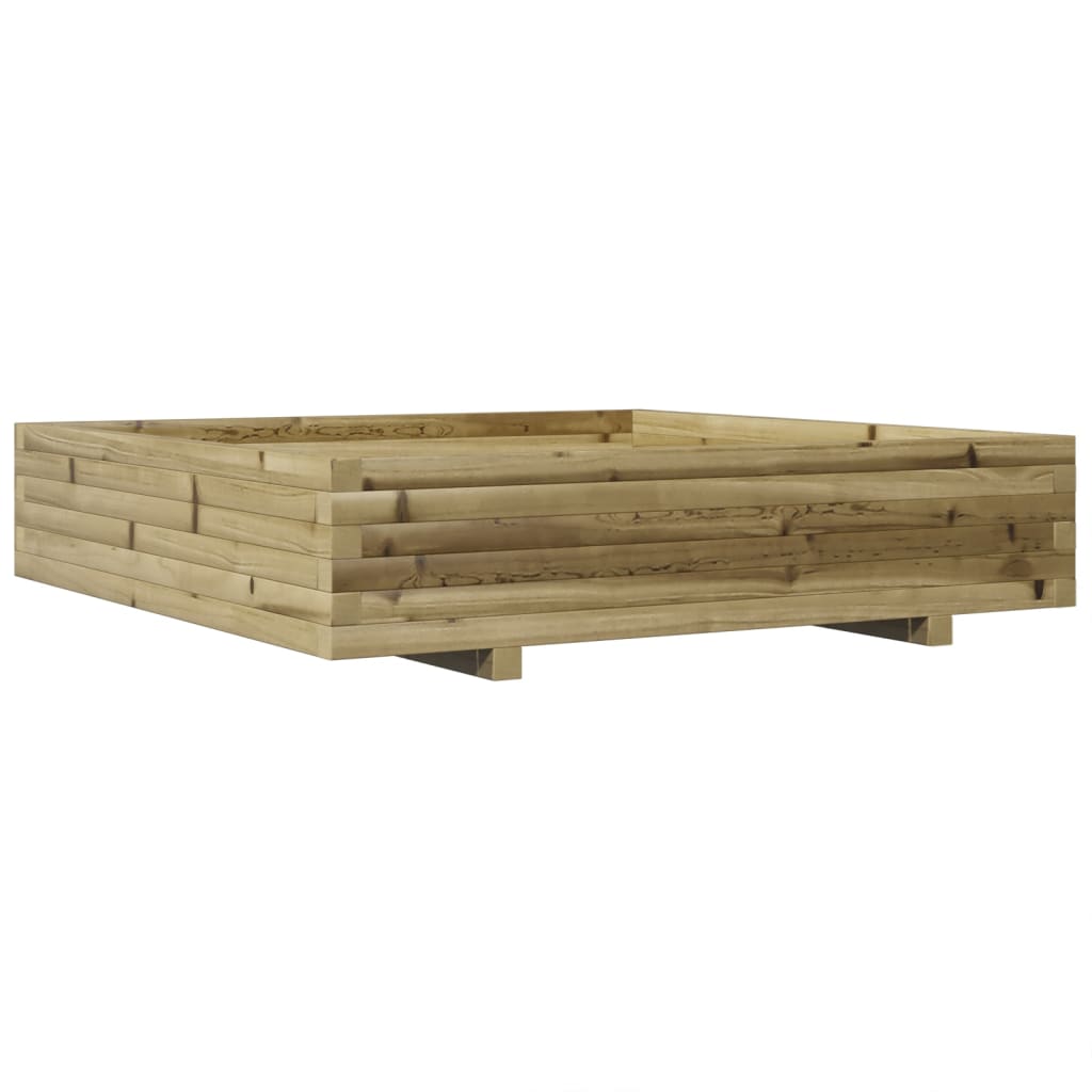 vidaXL Donica ogrodowa, 110x110x26,5 cm, impregnowane drewno sosnowe