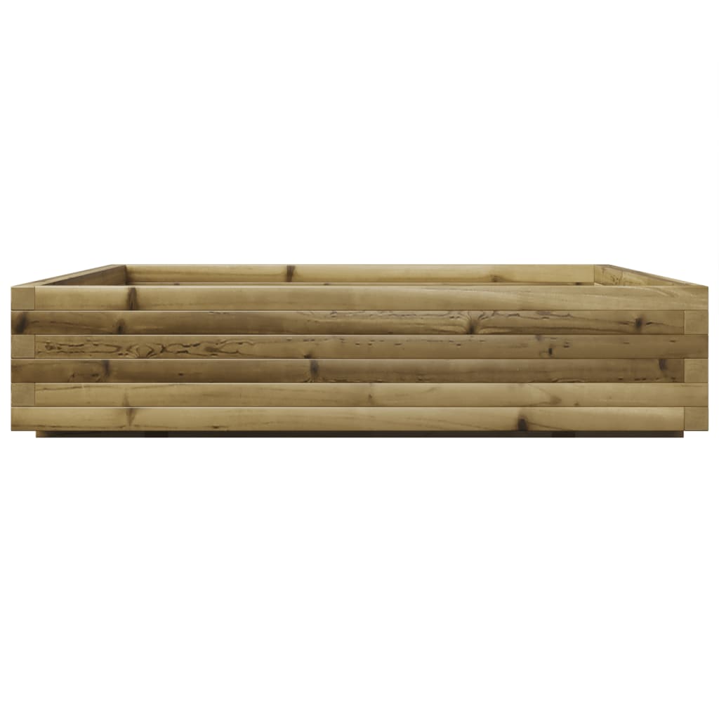 vidaXL Donica ogrodowa, 110x110x26,5 cm, impregnowane drewno sosnowe
