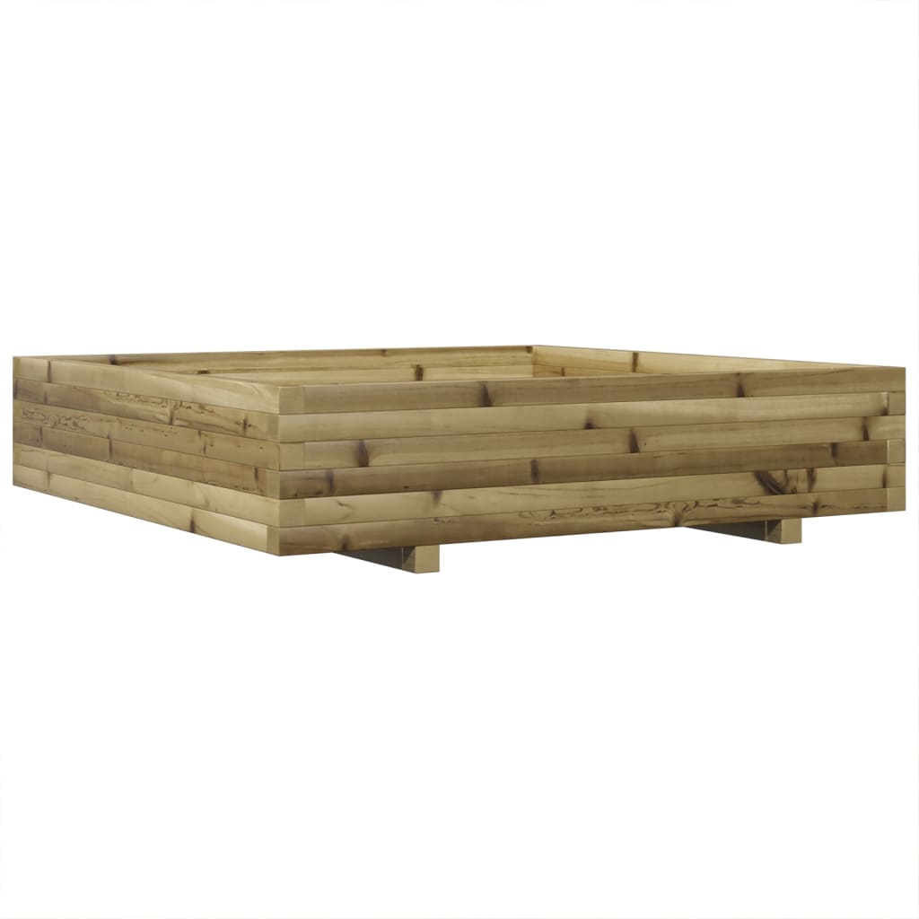 vidaXL Donica ogrodowa, 110x110x26,5 cm, impregnowane drewno sosnowe