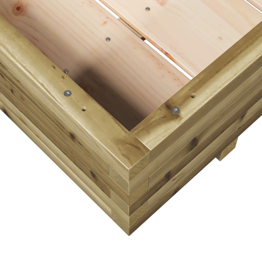 vidaXL Donica ogrodowa, 110x110x26,5 cm, impregnowane drewno sosnowe