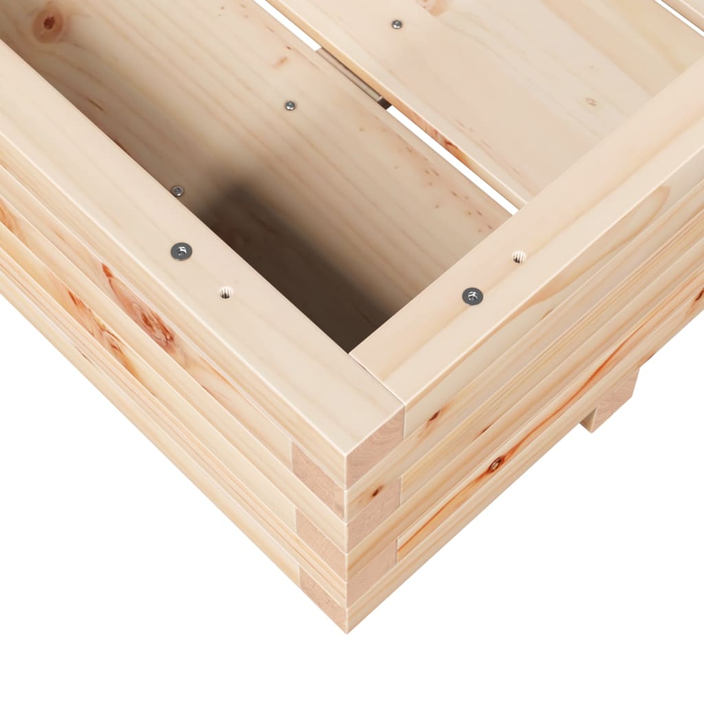 vidaXL Donica ogrodowa, 90x60x26,5 cm, lite drewno sosnowe