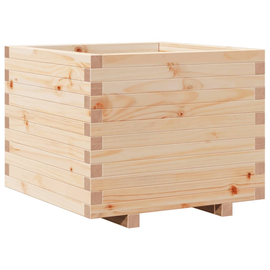 vidaXL Donica ogrodowa, 60x60x49,5 cm, lite drewno sosnowe