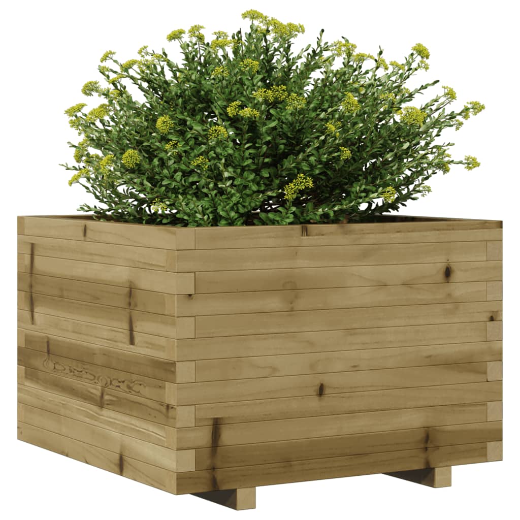 vidaXL Donica ogrodowa, 70x70x49,5 cm, impregnowane drewno sosnowe