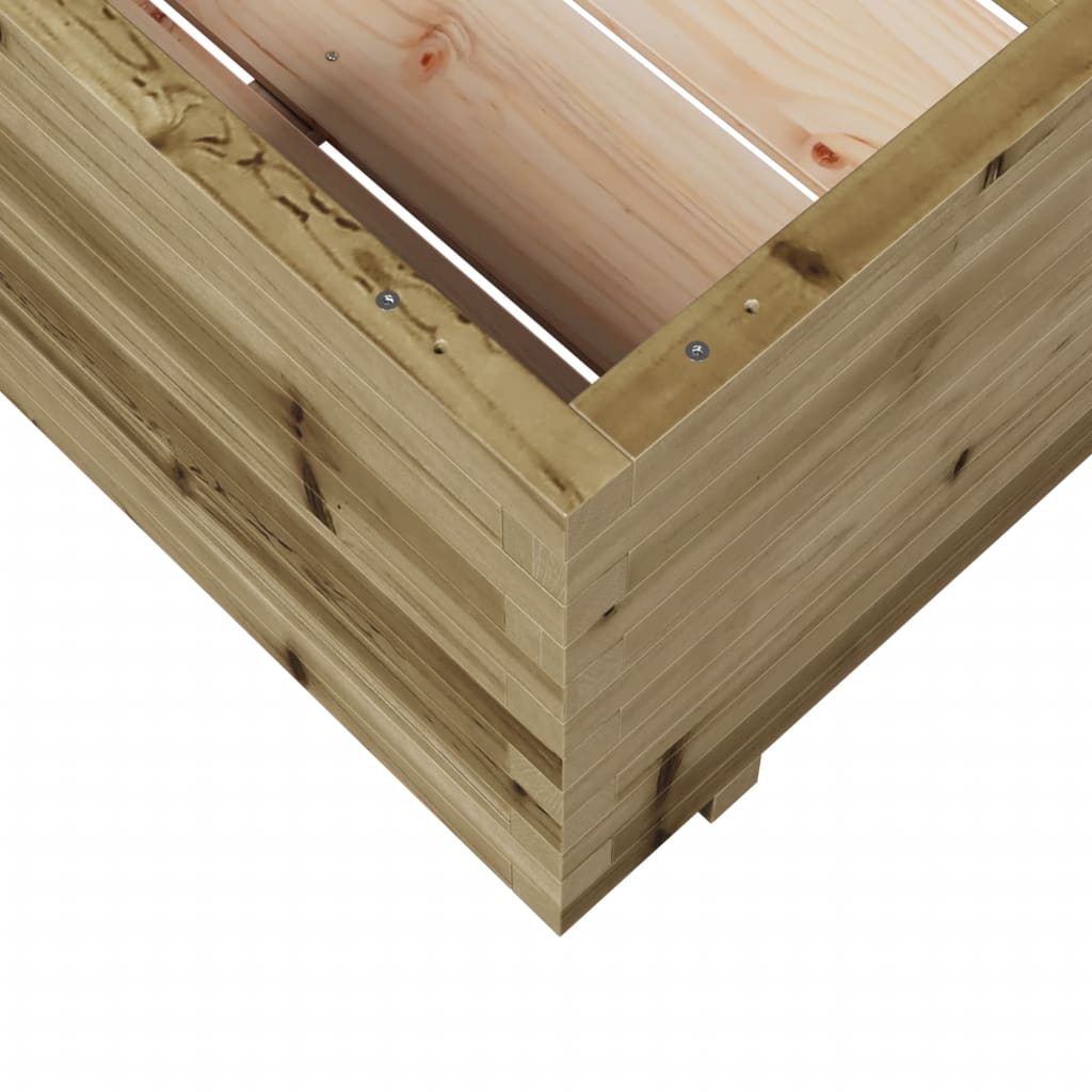 vidaXL Donica ogrodowa, 70x70x49,5 cm, impregnowane drewno sosnowe