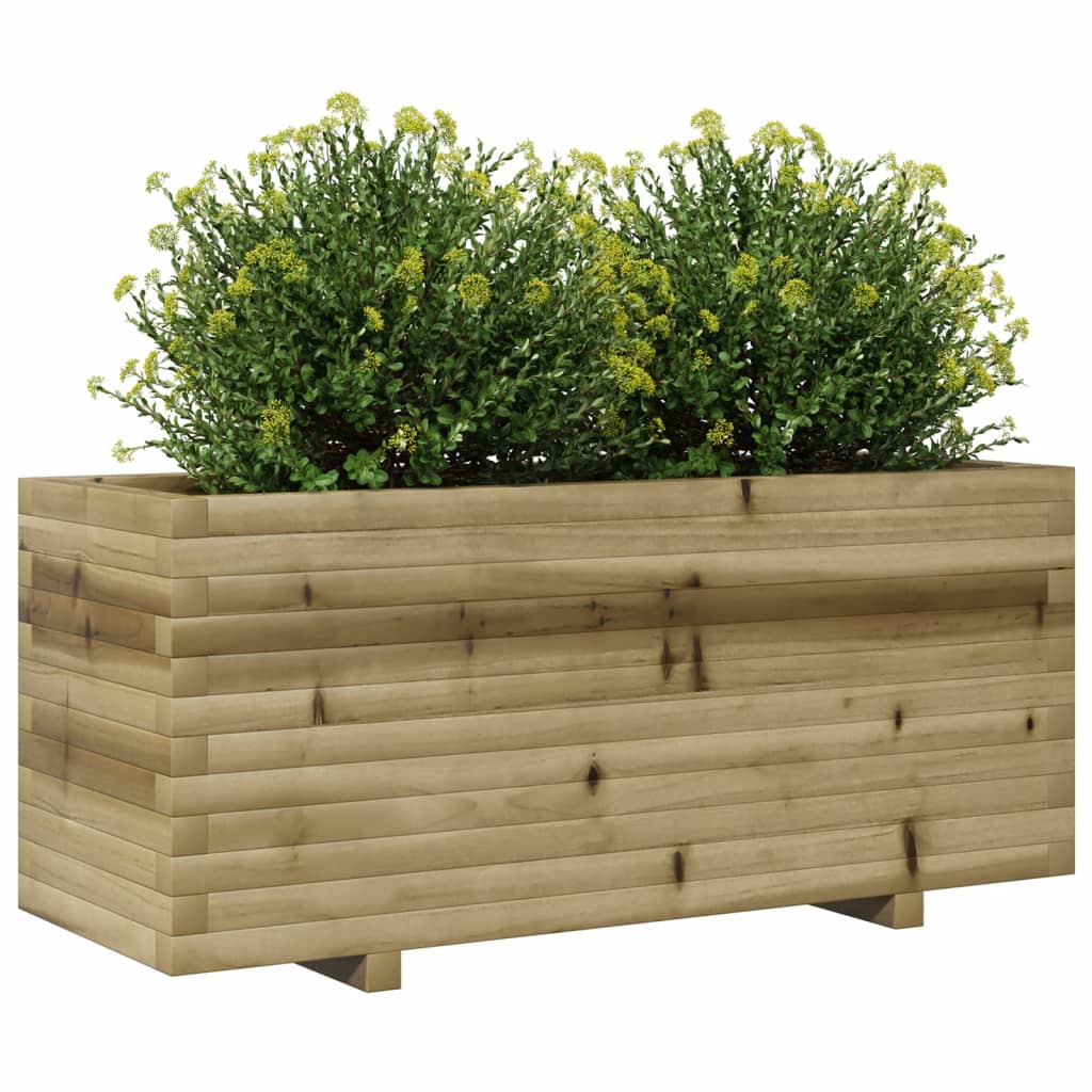 vidaXL Donica ogrodowa, 110x40x49,5 cm, impregnowane drewno sosnowe