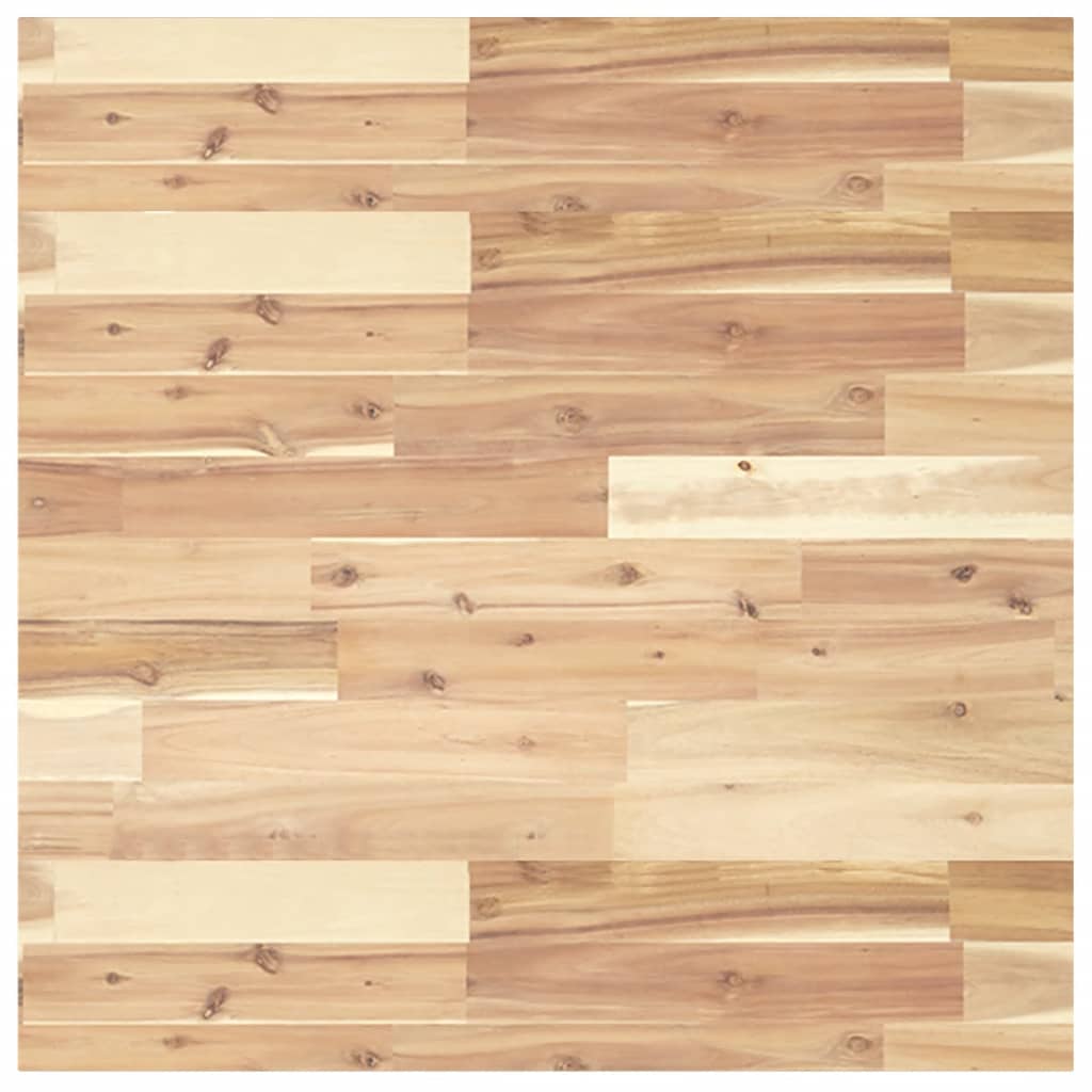 vidaXL Blat do stolika, kwadratowy, 70x70x2 cm, lite drewno akacjowe