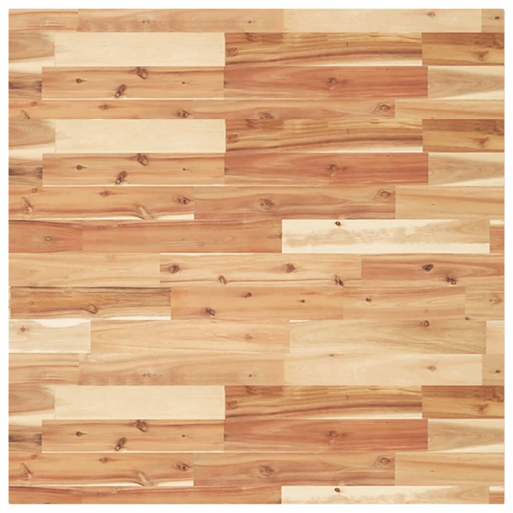 vidaXL Blat do stolika, kwadratowy, 80x80x4 cm, lite drewno akacjowe