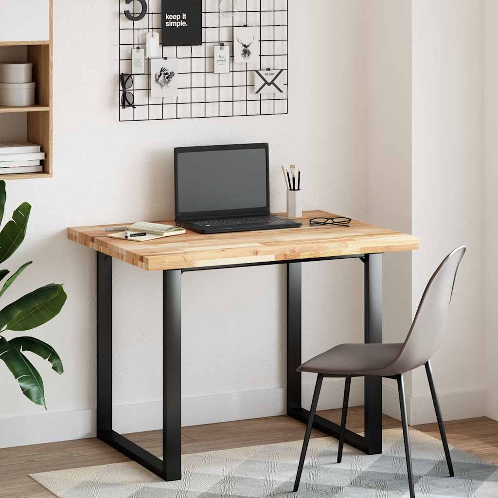 vidaXL Blat stołu, prostokątny, 100x80x4 cm, lite drewno akacjowe