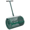 vidaXL Rozrzutnik do kompostu, 75L, zielony, Ø40x60 cm, stal