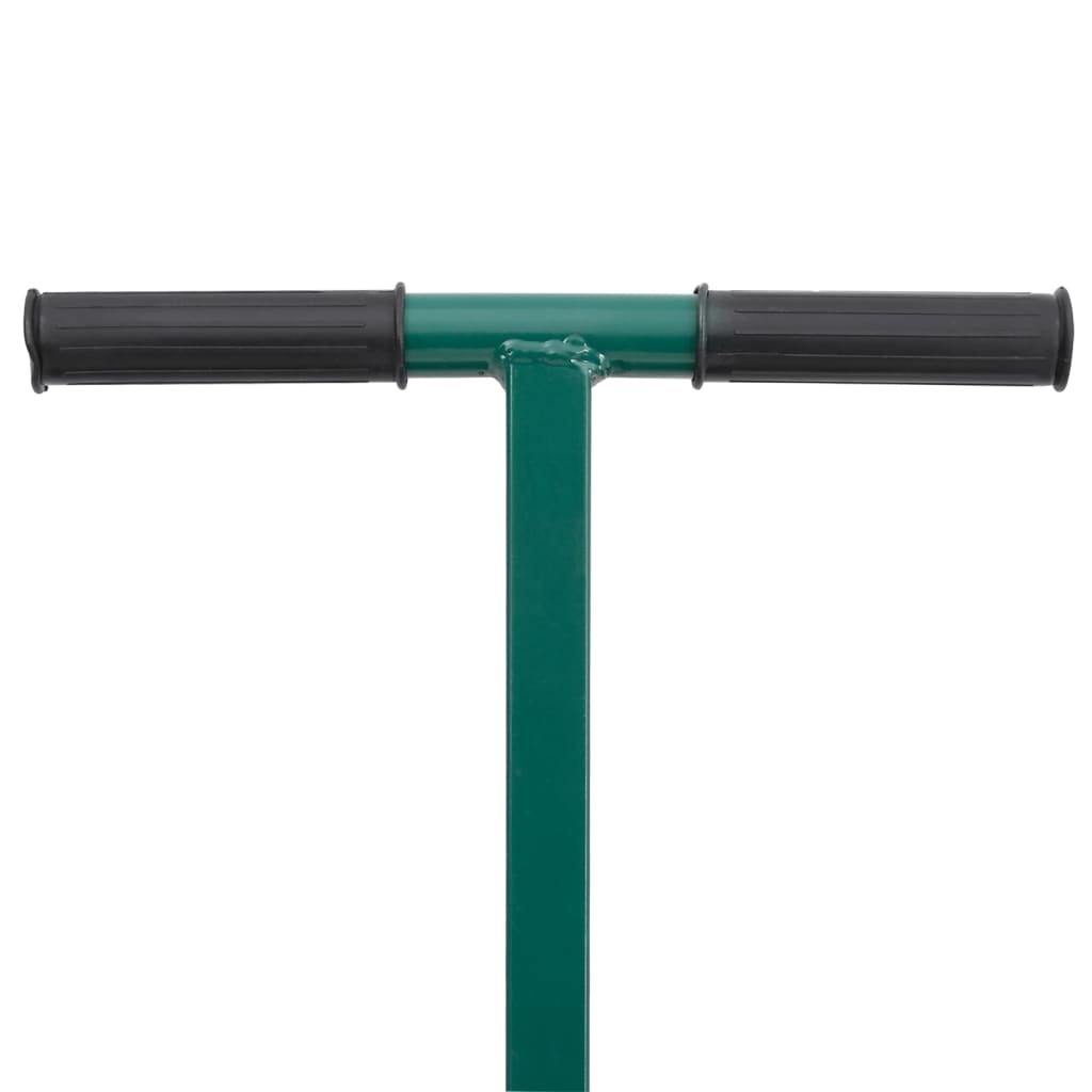 vidaXL Rozrzutnik do kompostu, 75L, zielony, Ø40x60 cm, stal