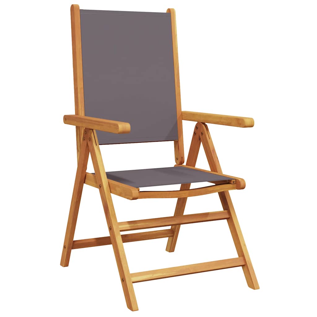 vidaXL 7-cz. zestaw mebli ogrodowych, antracytowy, tkanina i drewno