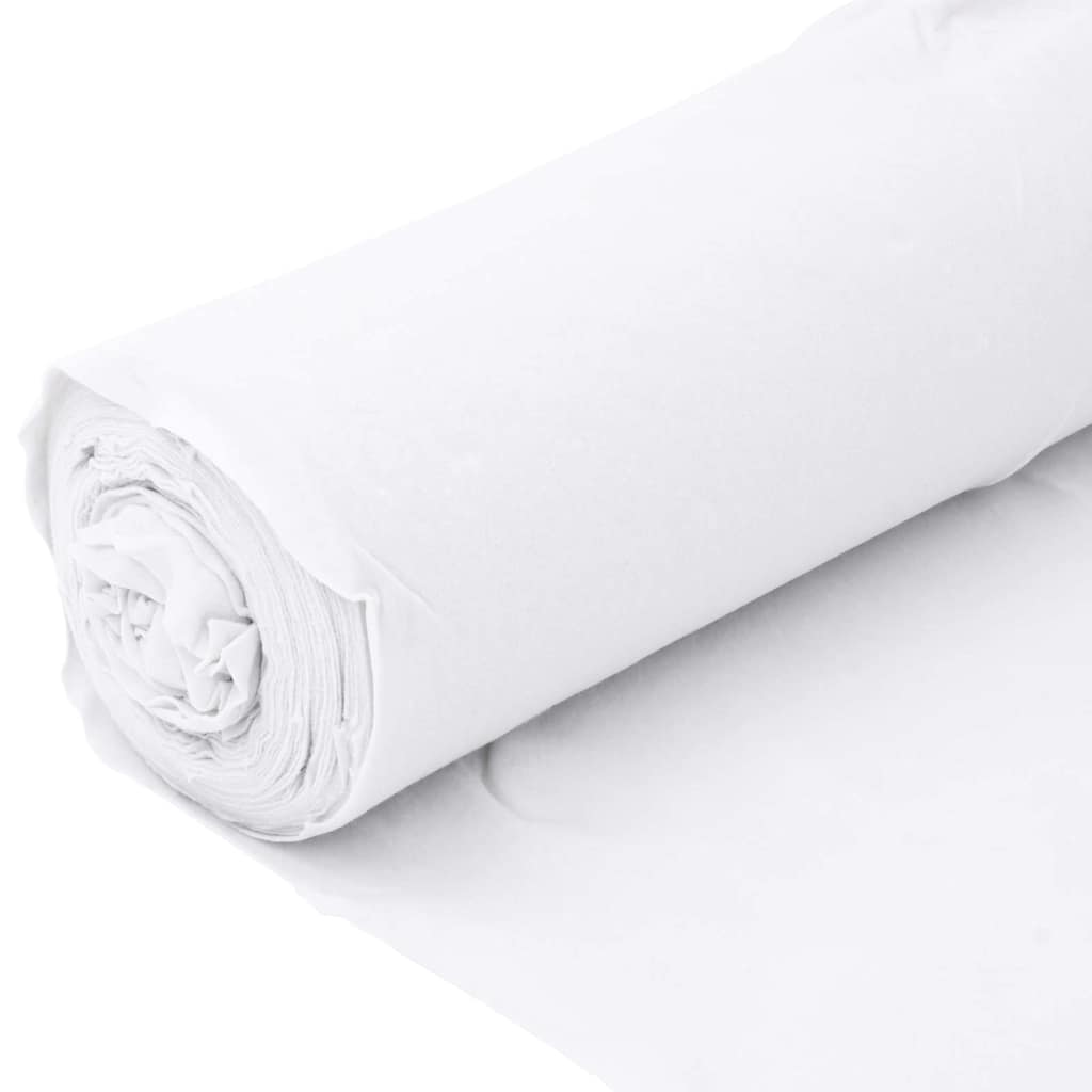 vidaXL Geowłóknina, biała, 1x50 m, włókno poliestrowe