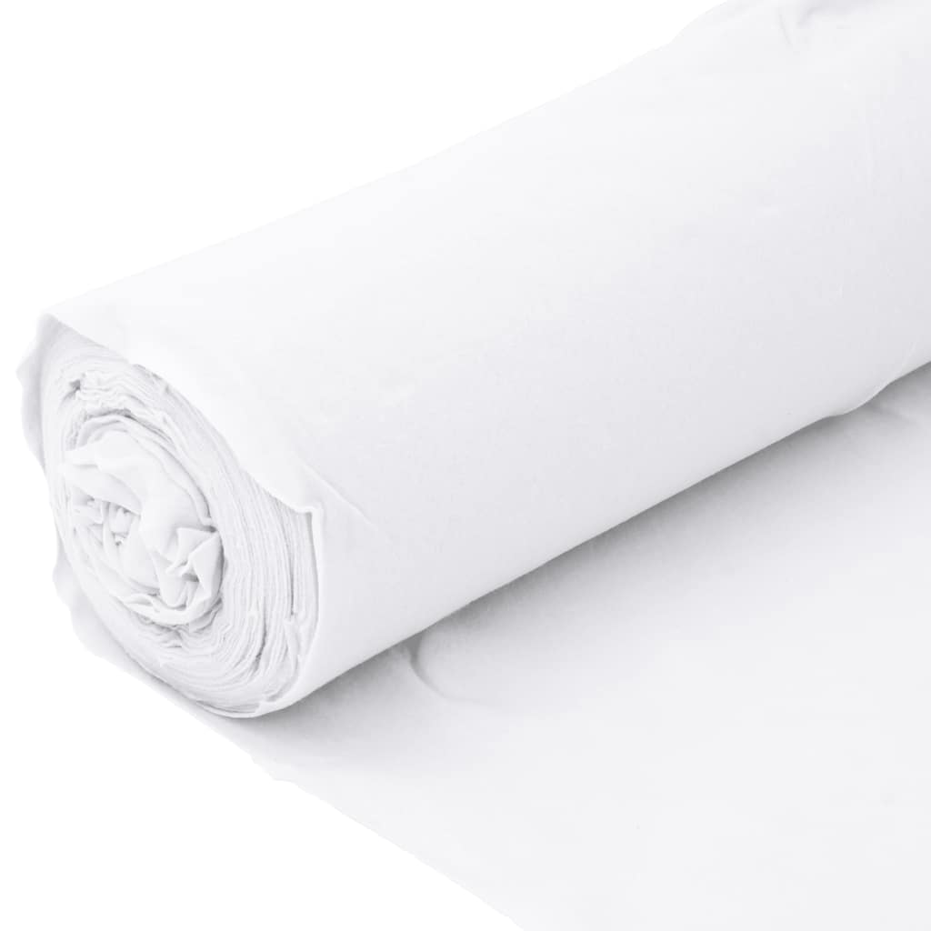 vidaXL Geowłóknina, biała, 1x150 m, włókno poliestrowe