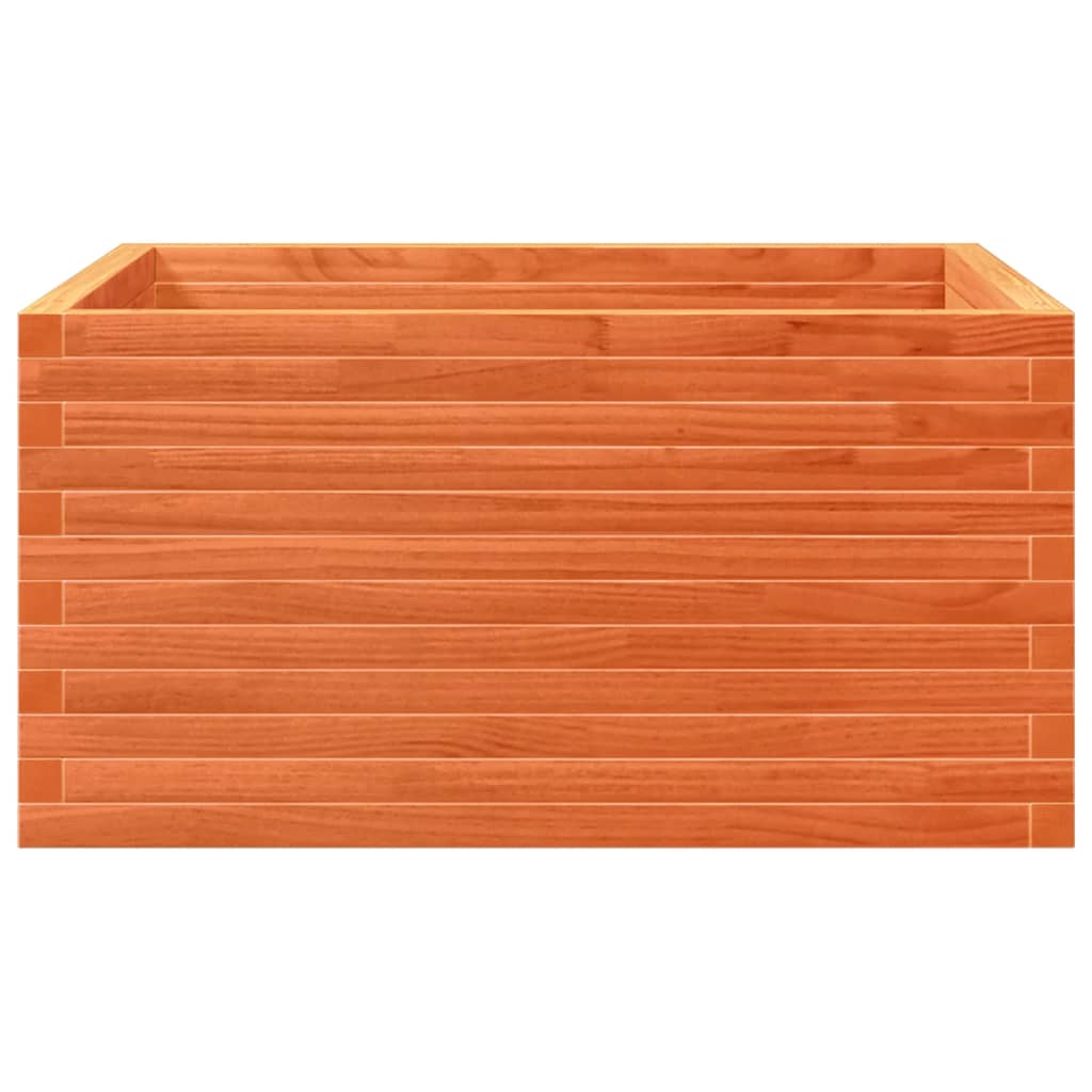 vidaXL Donica ogrodowa, woskowy brąz, 90x90x46 cm, drewno sosnowe