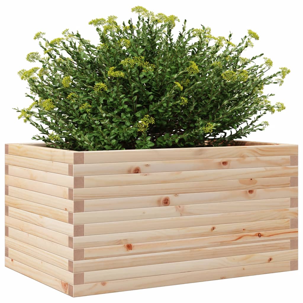 vidaXL Donica ogrodowa, 90x60x46 cm, lite drewno sosnowe