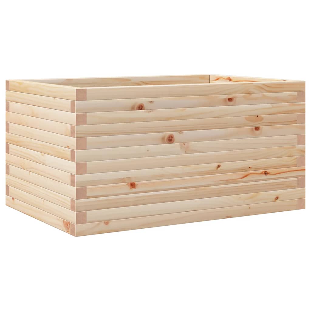 vidaXL Donica ogrodowa, 90x60x46 cm, lite drewno sosnowe