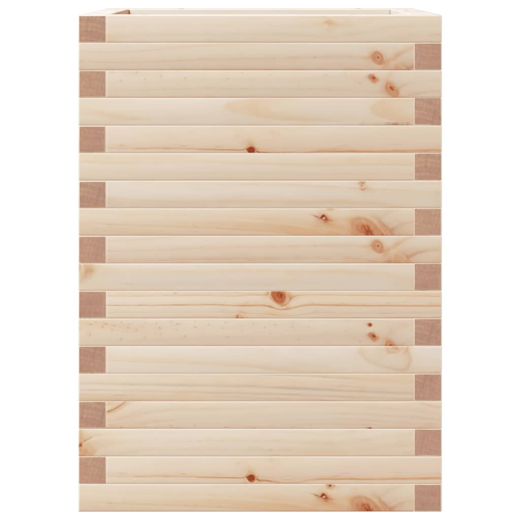 vidaXL Donica ogrodowa, 50x50x68,5 cm, lite drewno sosnowe