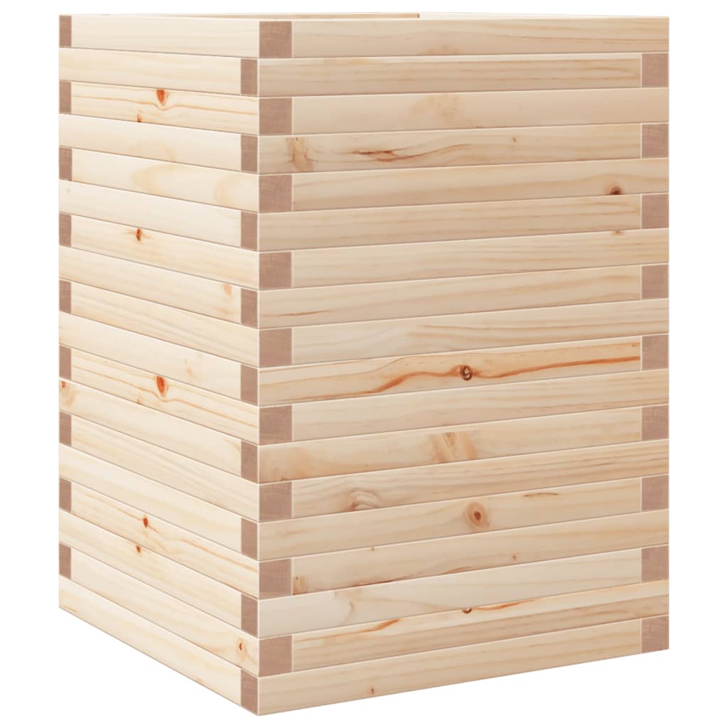 vidaXL Donica ogrodowa, 50x50x68,5 cm, lite drewno sosnowe