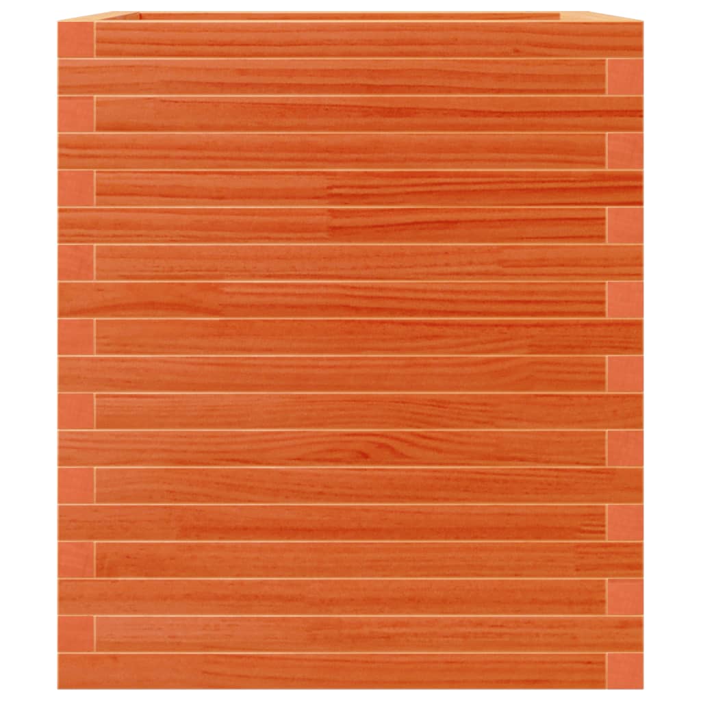 vidaXL Donica ogrodowa, woskowy brąz, 60x60x68,5 cm, drewno sosnowe