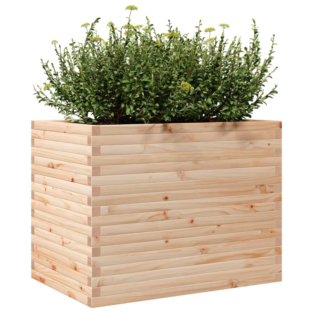 vidaXL Donica ogrodowa, 90x60x68,5 cm, lite drewno sosnowe