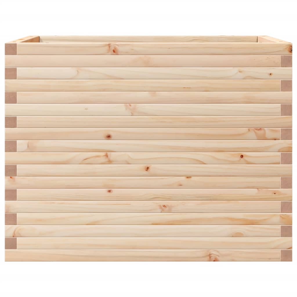 vidaXL Donica ogrodowa, 90x60x68,5 cm, lite drewno sosnowe