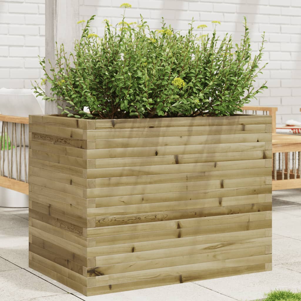 vidaXL Donica ogrodowa, 90x60x68,5 cm, impregnowane drewno sosnowe