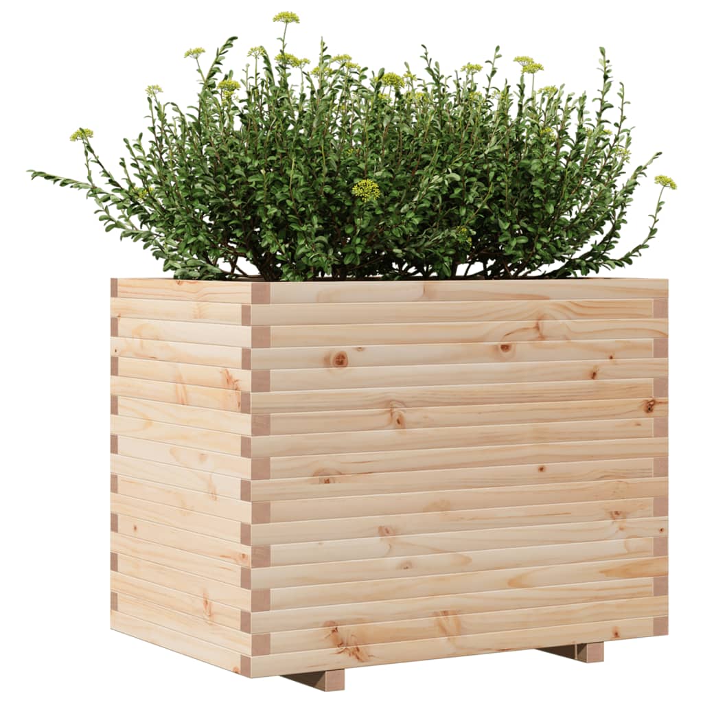 vidaXL Donica ogrodowa, 90x60x72,5 cm, lite drewno sosnowe