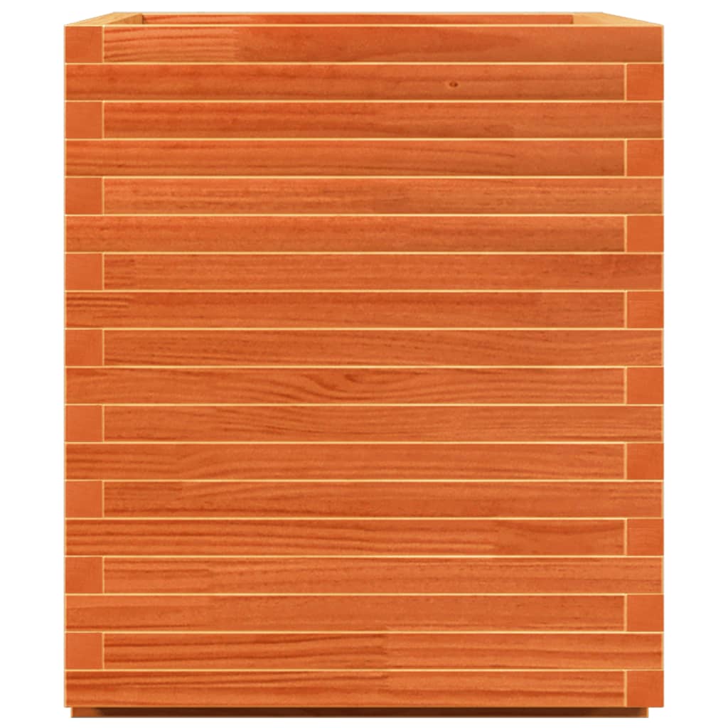 vidaXL Donica ogrodowa, woskowy brąz, 90x60x72,5 cm, drewno sosnowe