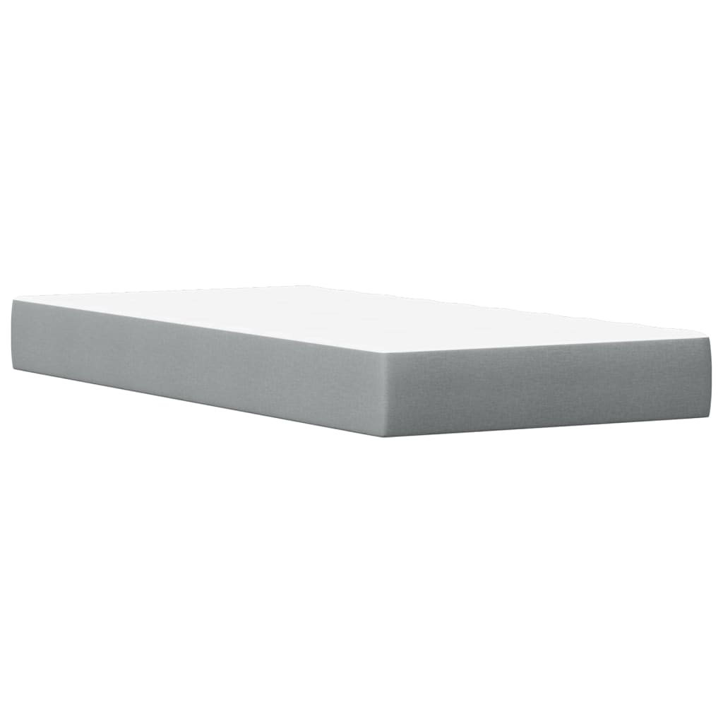 vidaXL Łóżko z materacem, białe, 90x200 cm, lite drewno sosnowe