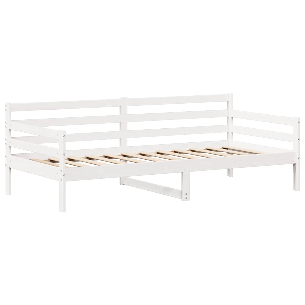 vidaXL Łóżko dzienne z ławką i daszkiem, 80x200cm, lite drewno sosnowe