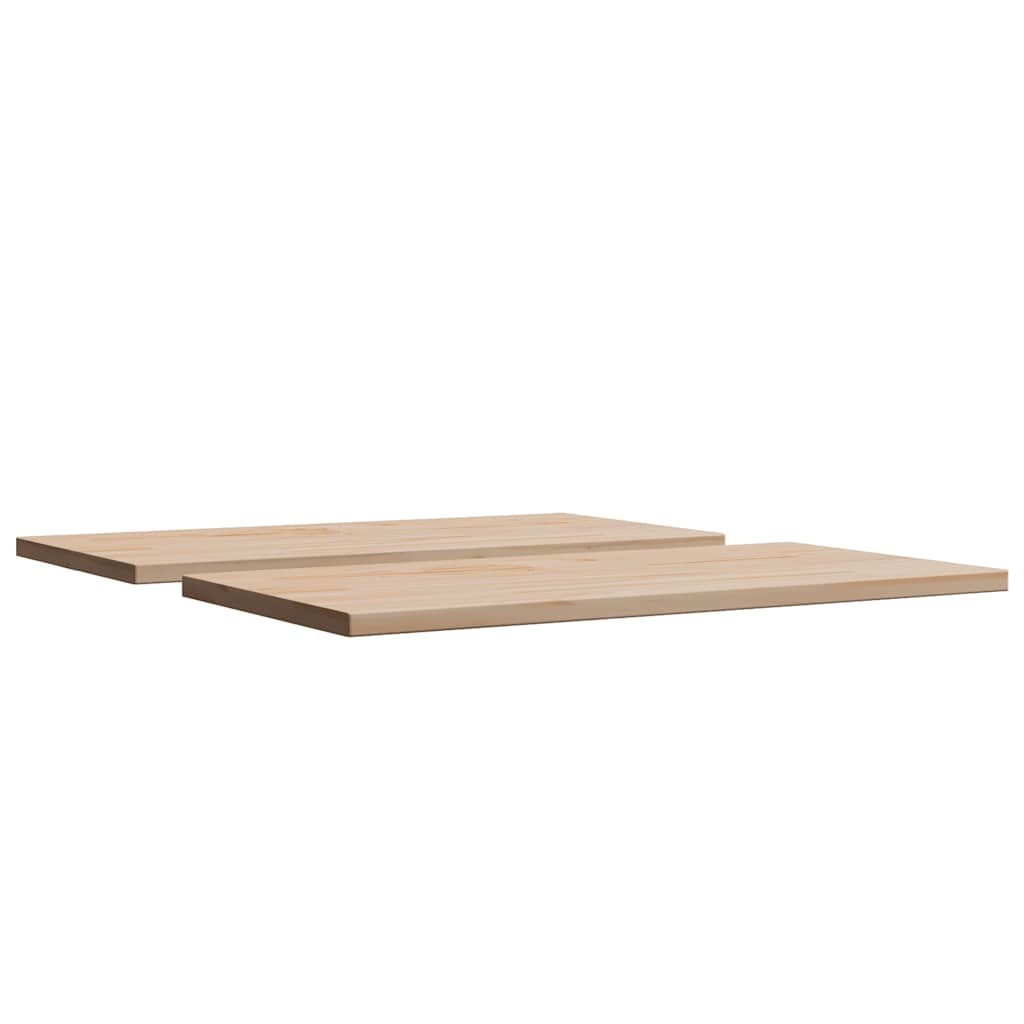 vidaXL Blaty do stołu, 2 szt., 70x35x1,7 cm, prostokątne, sosnowe