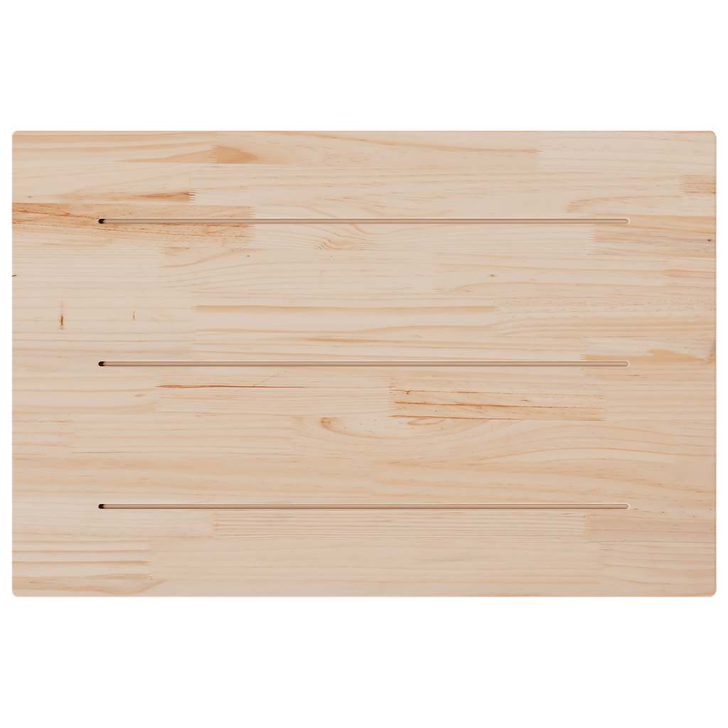 vidaXL Blat do stołu, 80x50x1,7 cm, prostokątny, lite drewno sosnowe